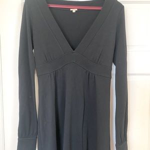 Black dress with long sleeves A shape high waist